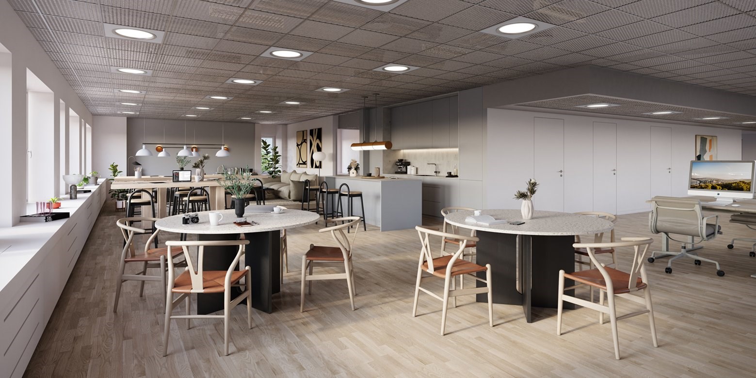 En interiörbild på köket, Sturegatan 11